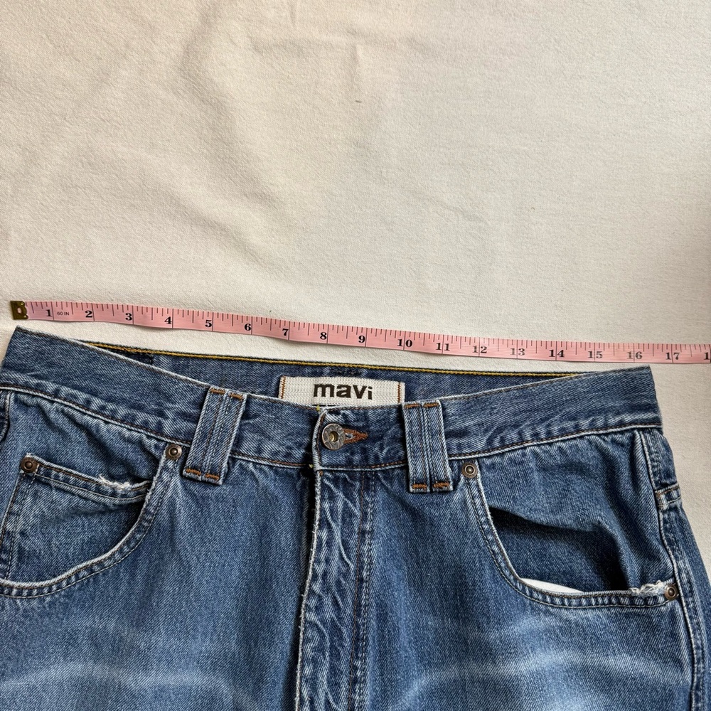 Mavi Vintage 32x32 Wide Leg Jeans 100% Cotton Y2K 90s Skater Denim - Picture 5 of 14